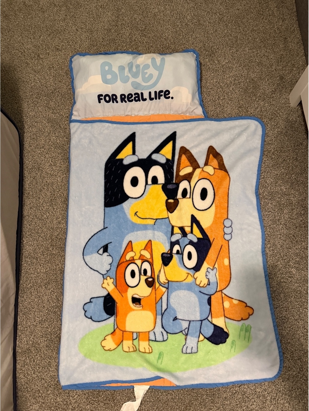 Bluey For Real Life Kids Nap Mat with Pillow
